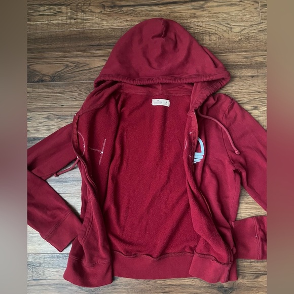 Vintage Hollister Womens Embroidered Full Zip Hoodie Medium Y2K Preppy Casual - Picture 3 of 6